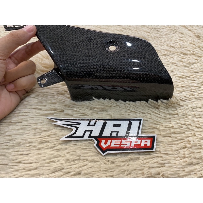 Ốp che phuộc carbon Vespa GTS - Hàng cao cấp - Hải Vespa