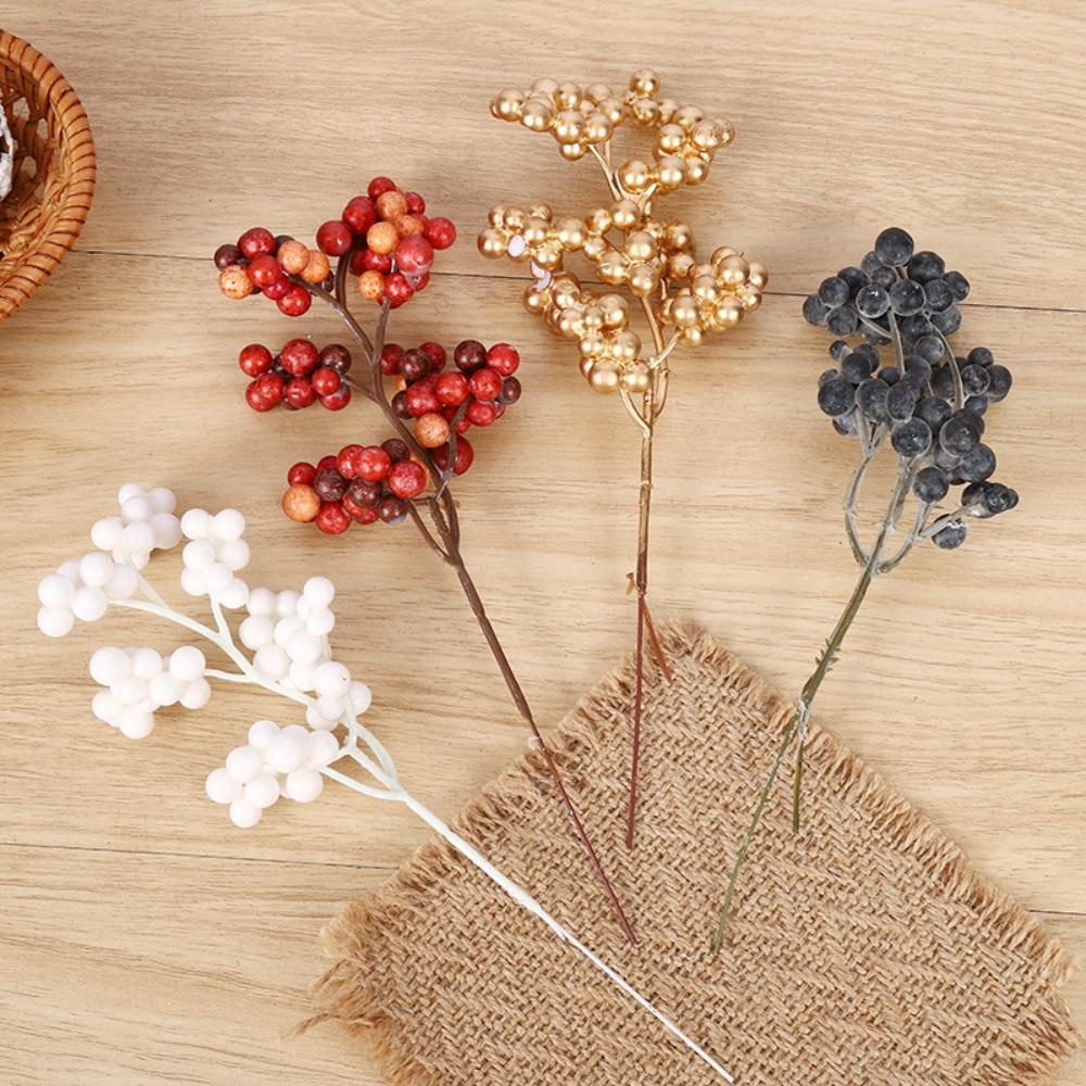 Set 10 Nhánh Berry Giả Trang Trí Giáng Sinh