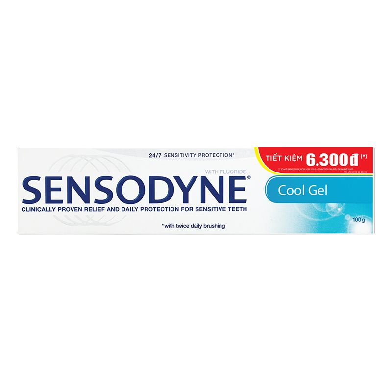 Kem đánh răng Sensodyne Cool Gel/Fresh Mint/Gentle Whitening/Repair/Total Care 100G/160G Chính Hãng