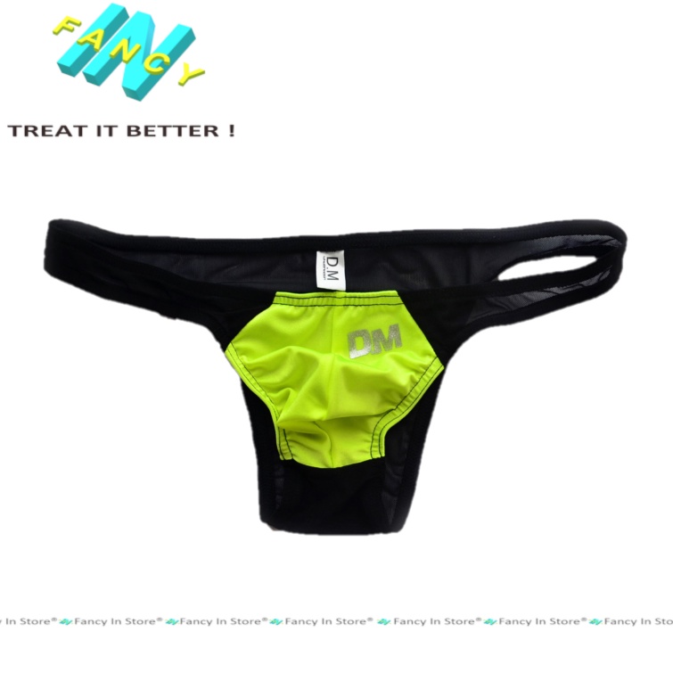 Sịp Lọt Khe Nam DM Sexy, Quần Lót Nam Thun Lạnh Lưới Thoáng Mát Fancy In - Th003