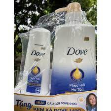 dầu gội đầu dove 650g phục hồi hư tổn