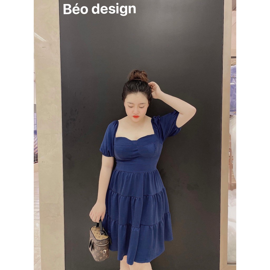 Đầm cúp ngực 3 tầng có lưới Bigsize