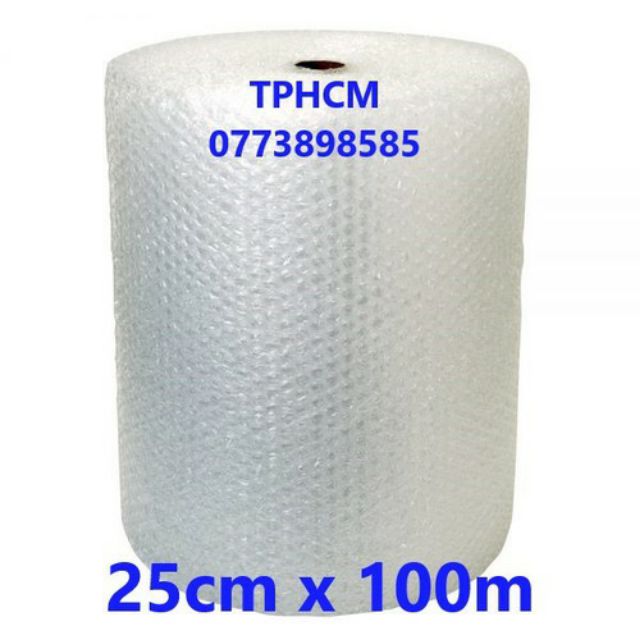 25cm x 100m Màng xốp hơi ,bong bóng khí gói hàng