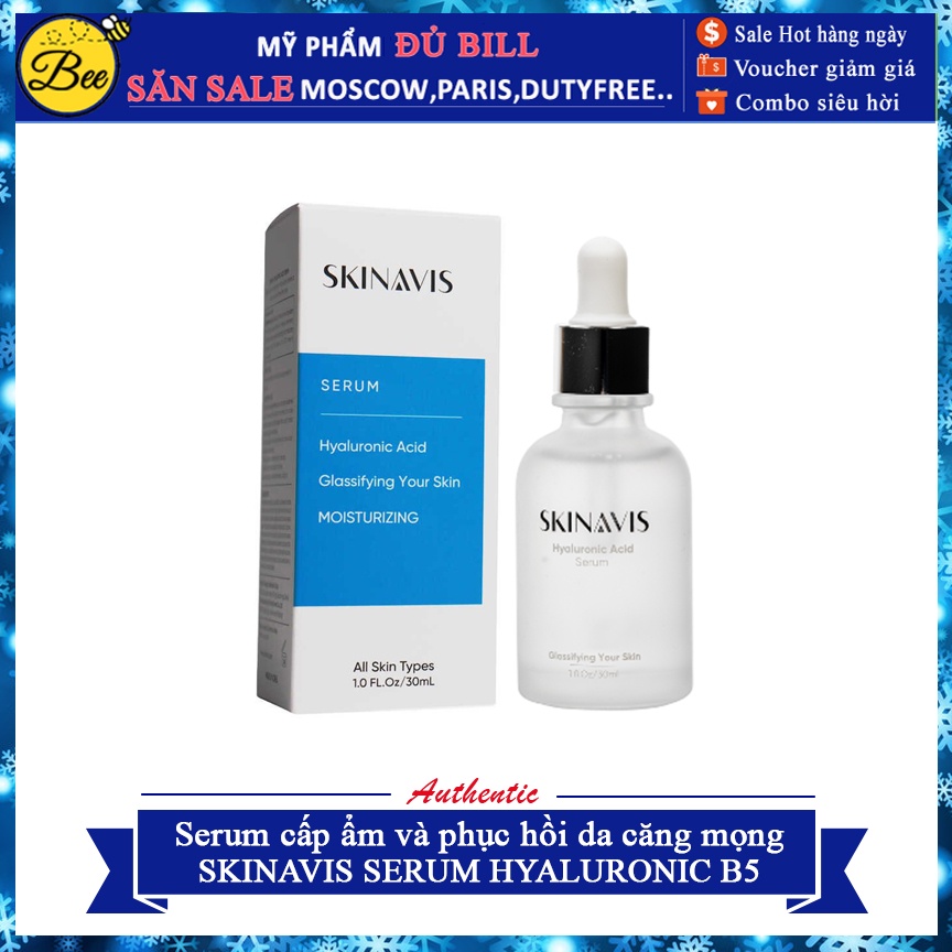 Serum SKINAVIS SERUM HYALURONIC B5 Cấp ẩm và phục hồi da căng mọng