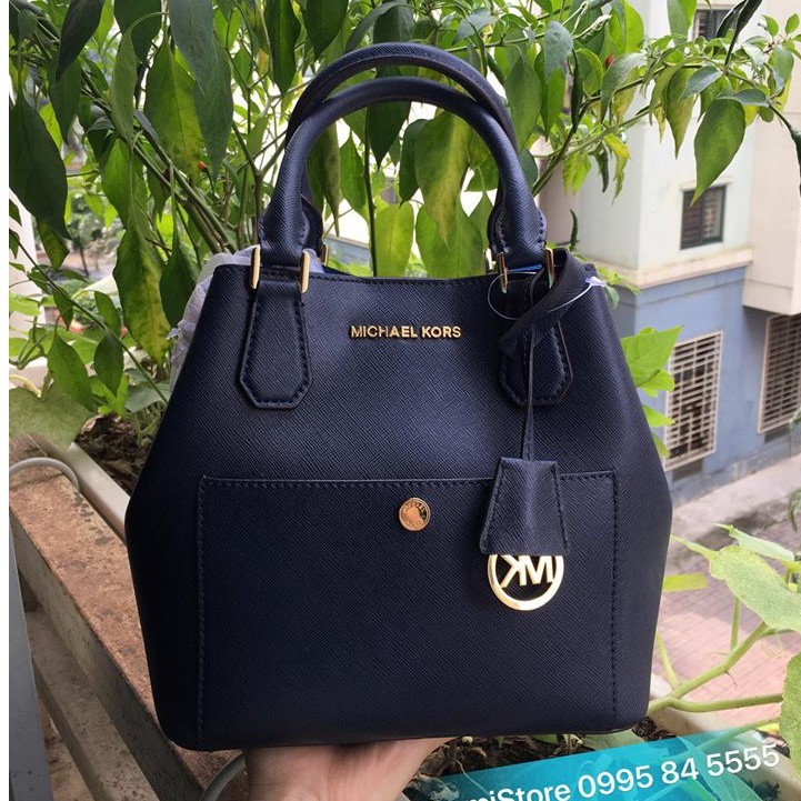 Túi xách Michael Kors size M Greenwich Navy