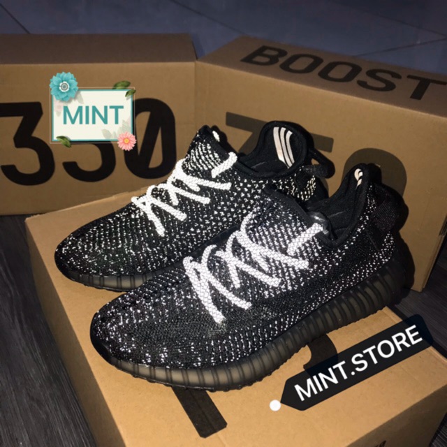 ( Video cận cảnh ) Giày thể thao Sneaker Đen Static Phản quang
