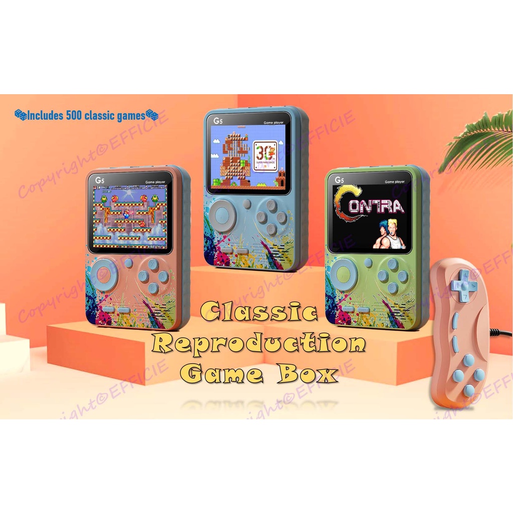 Máy Chơi game Cổ Điển Cầm Tay 500 Trò Chơi