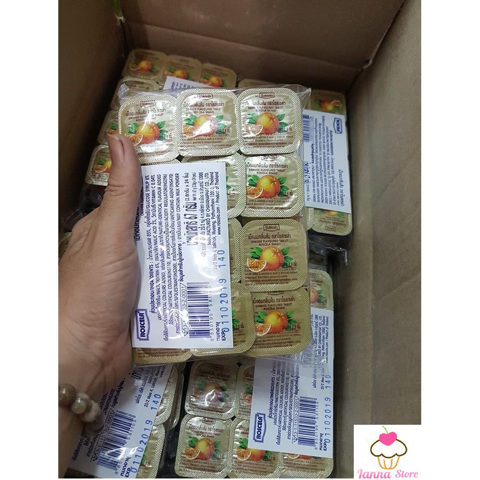 [KẸO TUỔI THƠ] Vitamin C trái tim tuổi thơ Vỉ 24 Hộp siêu hot - Thái Lan