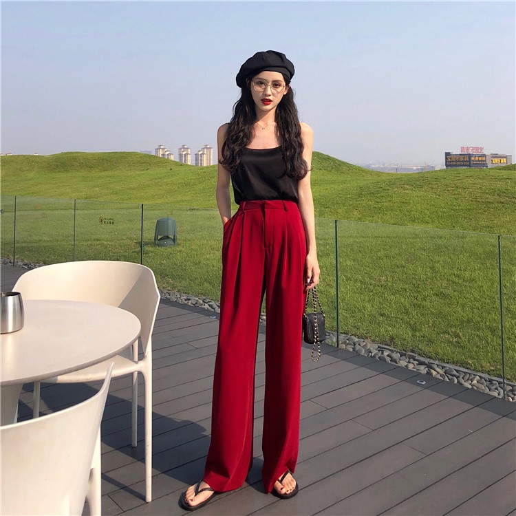 Quần cạp cao ống suông rộng dài (ORDER )- có ảnh thật | BigBuy360 - bigbuy360.vn