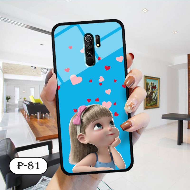 Ốp kính in hình cute Xiaomi Redmi 9