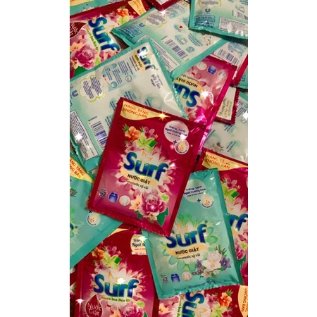 Gói lẻ nước giặt Surf hương xả vải 40g
