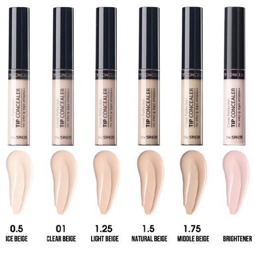 [DATE 2024] Kem che khuyết điểm The Saem Cover Perfection Tip Concealer Brightener (6.5g)