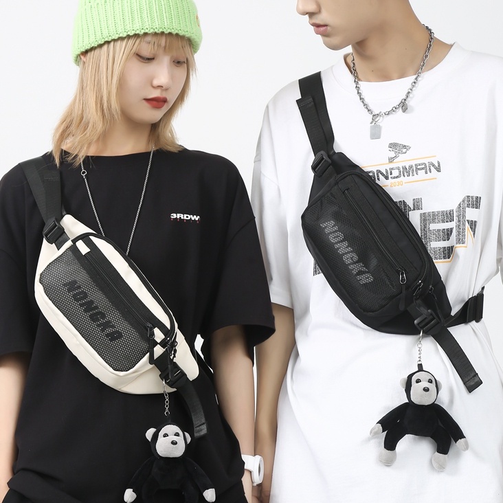 Túi Đeo Chéo Nylon Chống Thấm Nước Thời Trang Hàn Quốc Dành Cho Nam