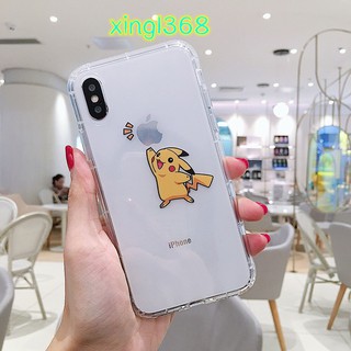 Ốp điện thoại hình pikachu đáng yêu cho iphone 7 plus 6 plus 8 plus