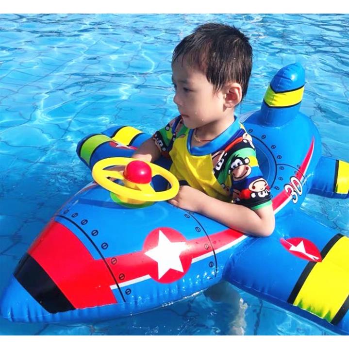 Phao bơi cho bé tập bơi GALANO phao bơi chống lật có xỏ chân hình máy bay phản cực độc đáo cho trẻ em SS-001401