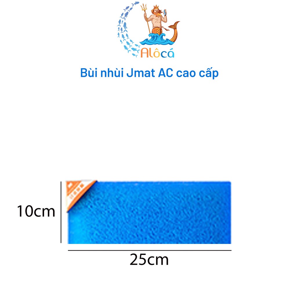 Bùi nhùi không keo Jmat AC cỡ 20x10cm đến 25x25cm làm sạch nước bể cá cảnh