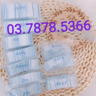 200 túi zíp bé kt 1,5x2cm đựng trang sức