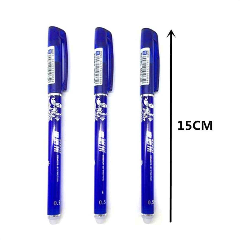 Set 2 bút mực gel và 20 ruột bút 0.5mm màu xanh dương/đen/đỏ có thể tẩy