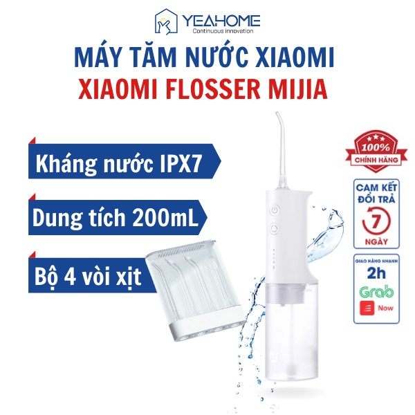 Máy Tăm Nước Xiaomi Mijia Flosser - Bình Xịt Vệ Sinh Răng Miệng bảo hành 12 tháng, hàng chính hãng - Yeahome Store