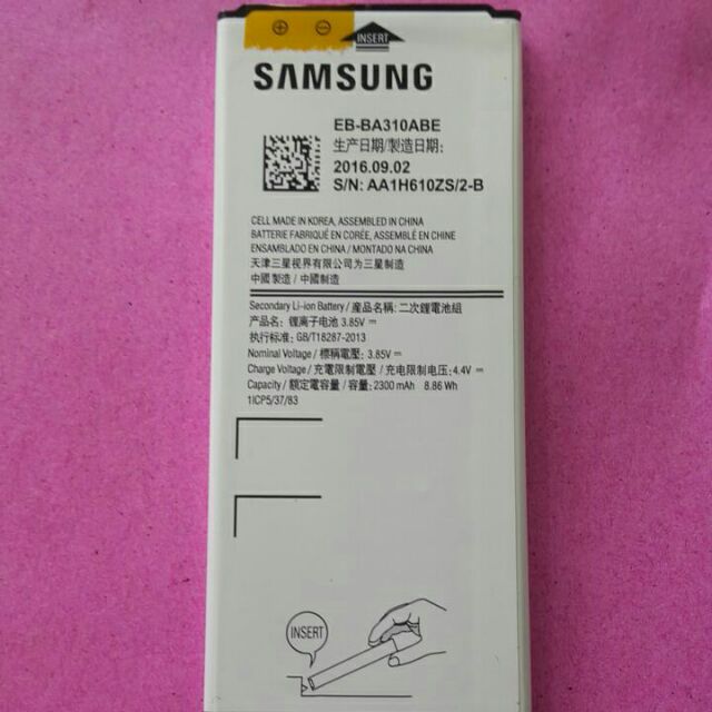 Pin samsung A3 2016/A310