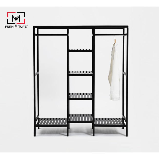 TỦ TREO LẮP RÁP HÀN QUỐC TIỆN LỢI - TRIPLE CLOSET - BLACK