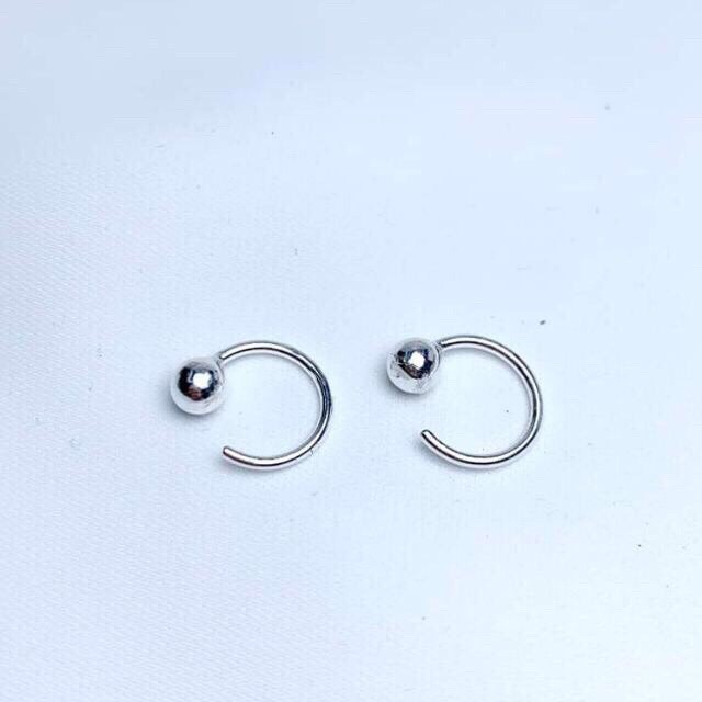 Bông tai nữ bạc ta hàng hot LINH MIU SILVER