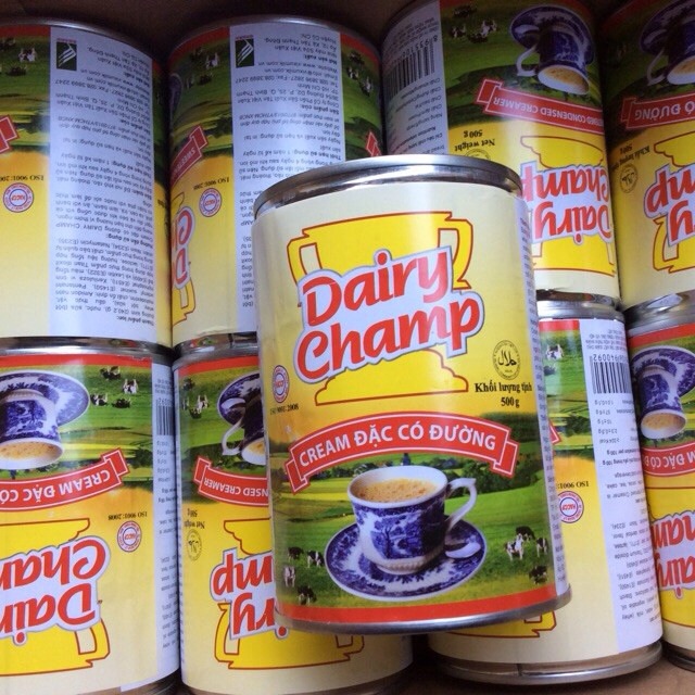 SỮA ĐẶC CÓ ĐƯỜNG DAIRY CHAMP LON NỮA KÝ GIÁ TỐT NHẤT THỊ TRƯỜNG