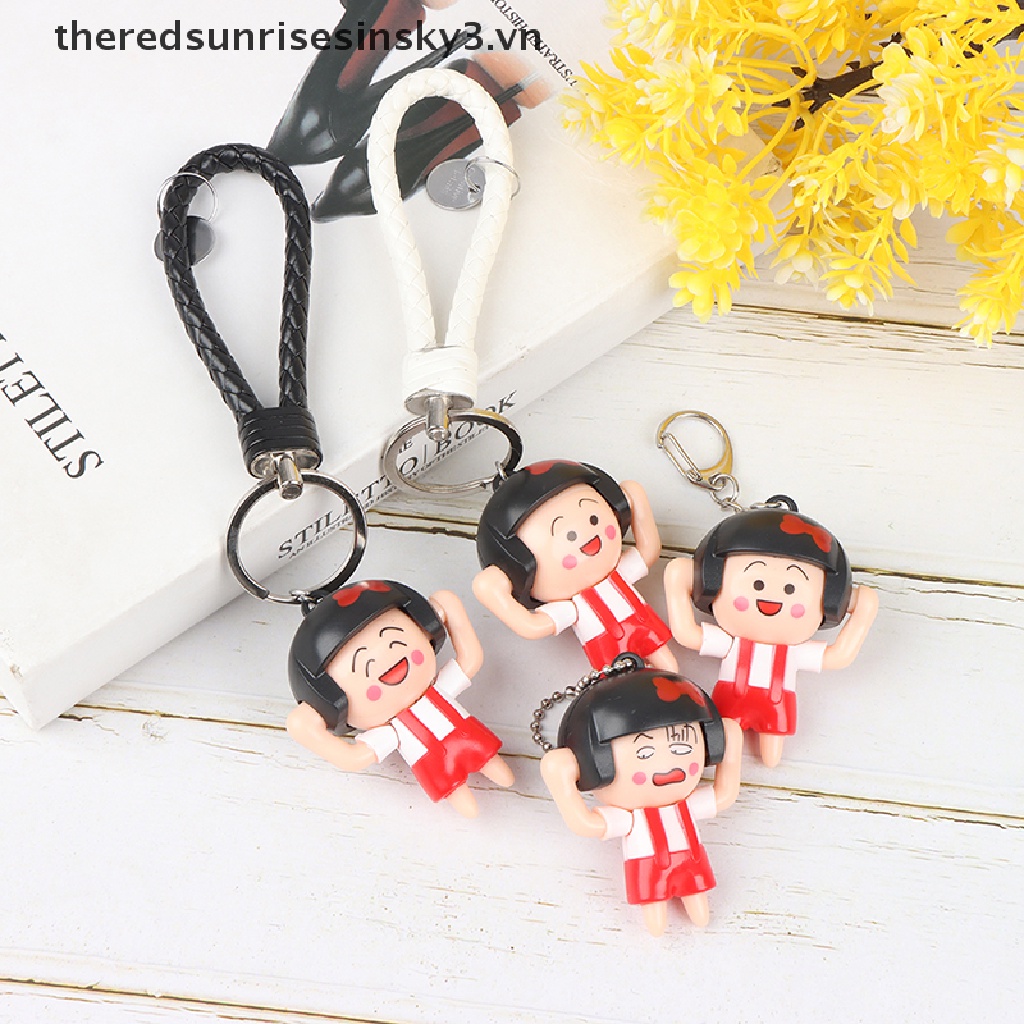 Móc Khóa Gắn Mặt Hình Cô Gái Hoạt Hình Thay Đổi Khuôn Mặt Dễ Thương Charms