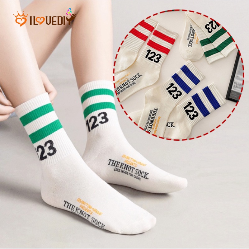 Đôi Vớ Cotton Ấm Áp Thoải Mái Thời Trang Hàn Quốc Cho Nữ