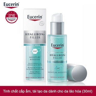 Eucerin Hyaluron Filler Moisture Booster: Tinh chất cấp ẩm, tái tạo da dành cho da lão hóa (30ml)