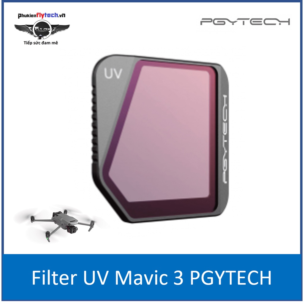 Kính lọc Filter UV Mavic 3 – chính hãng PGYTECH - giúp ngăn chặn tia UV vào trong máy ảnh