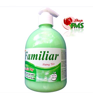 Nước Rửa Tay Khử Sạch Mùi Tanh Êm Dịu Da Tay Hương Táo Familiar 500ml