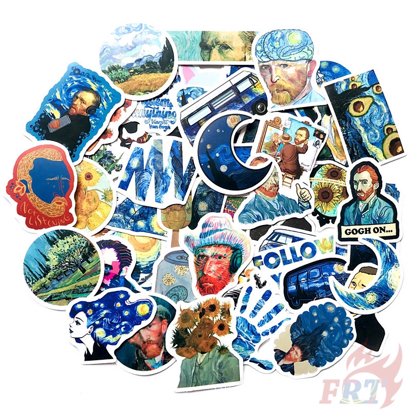 ❉ Vincent Willem van Gogh - Series 02 Stickers ❉ 50Pcs/Set DIY Fashion Decals Doodle Stickers