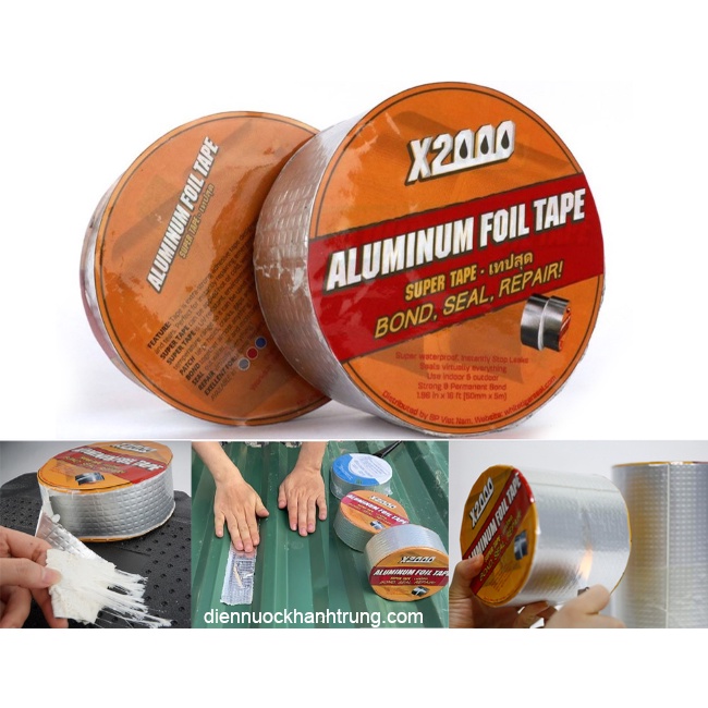 {KHỔ 5CM} Băng keo X2000 siêu dính chống thấm, sử dụng trên mọi bề mặt và thời tiết