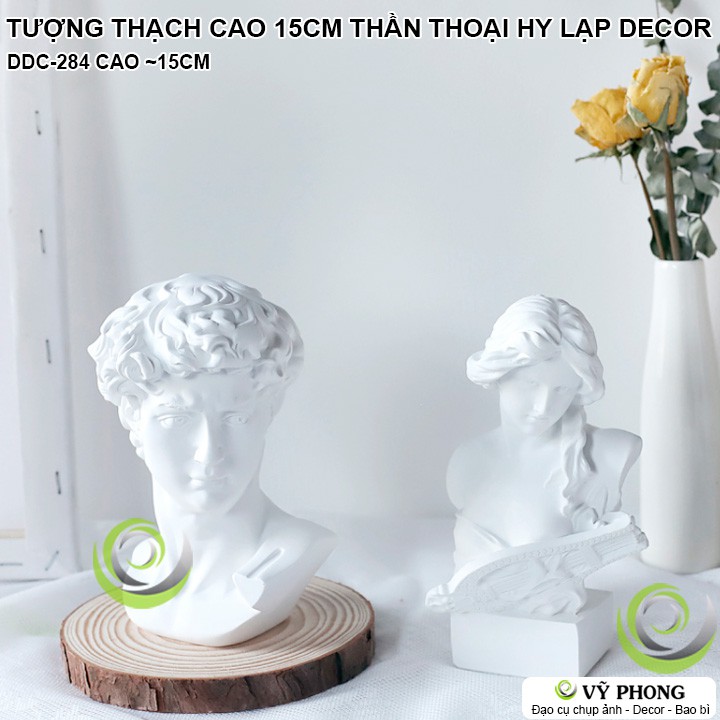 TƯỢNG MÔ HÌNH THẠCH CAO 15CM THẦN THOẠI HY LẠP ROMA DAVID ATHENA SONA APOLLO VENUS ĐẠO CỤ CHỤP ẢNH SẢN PHẨM INS DDC-284