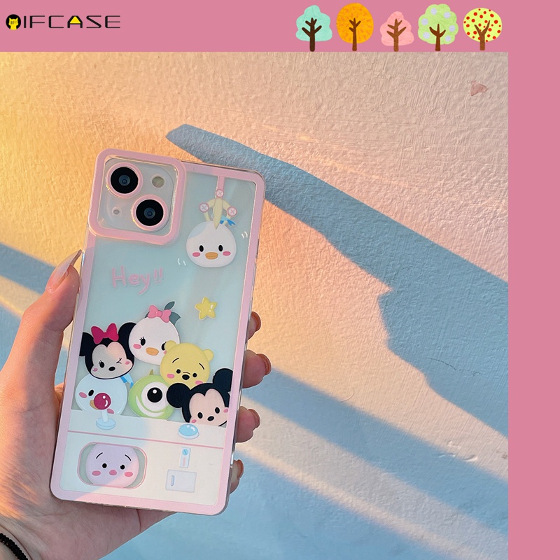 Ốp Điện Thoại TPU Mềm Trong Suốt Họa Tiết Hoạt Hình Cho iPhone 13 12 11 Pro Max XS Max XR X