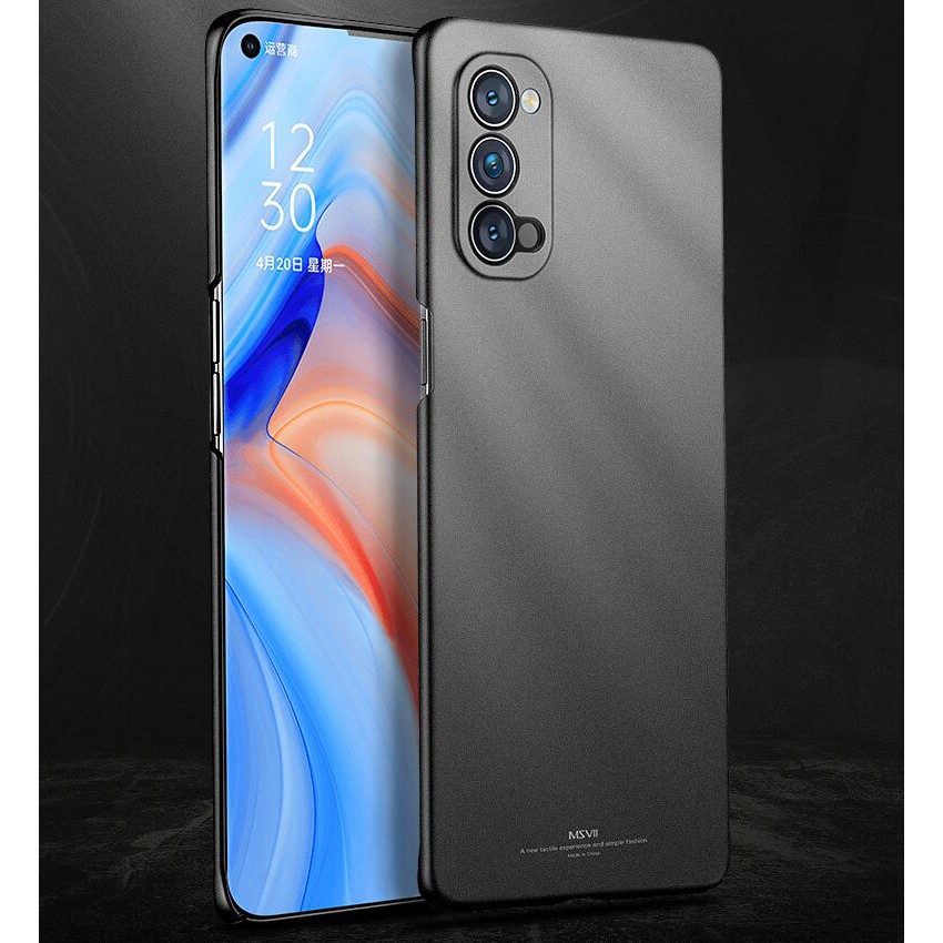 Msvii Ốp Điện Thoại Siêu Mỏng Màu Nhám Cho Oppo Reno4 / Oppo Reno4 Pro