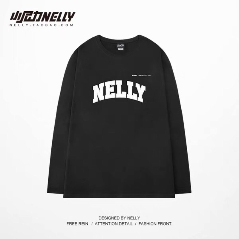 Áo phông nelly heybig dài tay sale (có sẵn) nelly trắng every tide