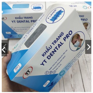 Siêu rẻ- Khẩu trang y tế 4 lớp (hộp 50 chiêc) [Sẵn Hàng]