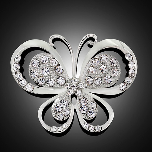 Ghim cài hình bướm lãng mạn cẩn đá thời trang