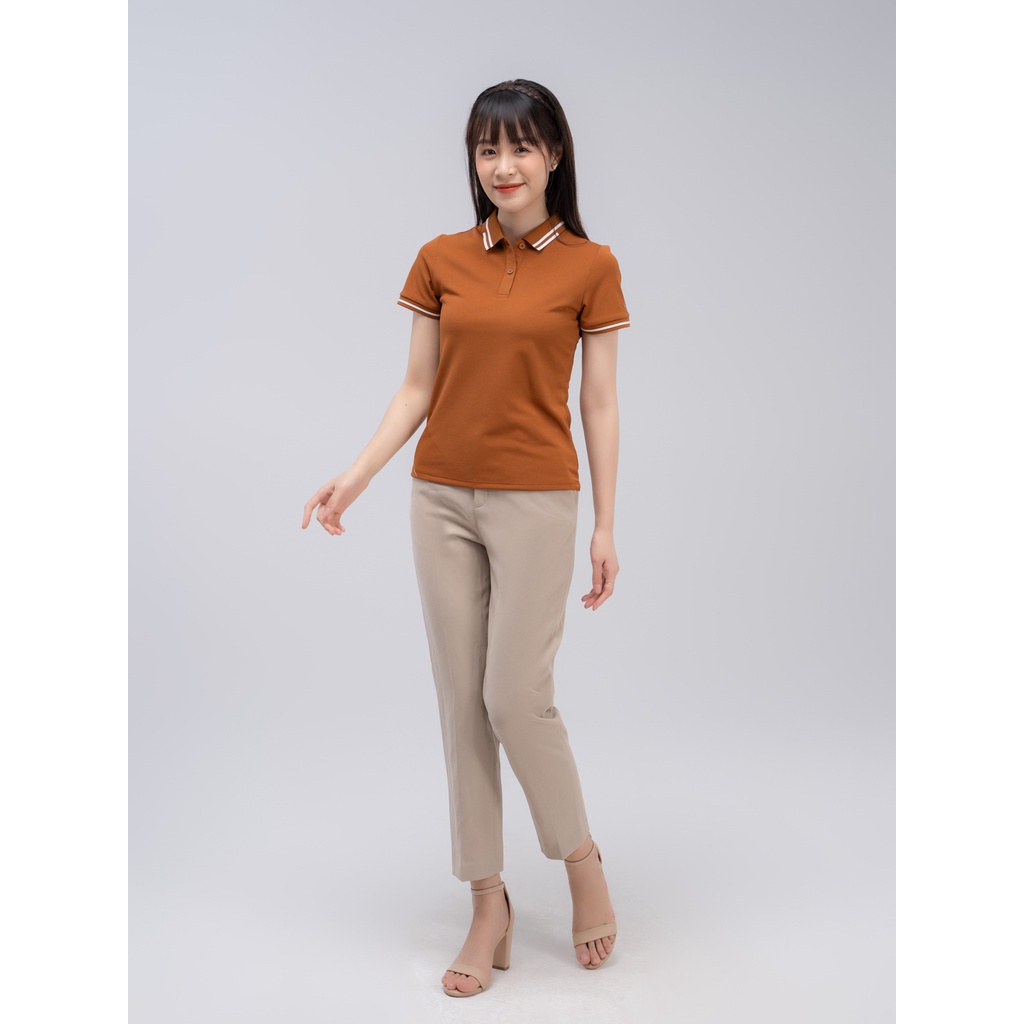 Áo polo nữ Cafe YODY dáng suông chống tia UV áo cộc tay có cổ cao cấp siêu nhẹ siêu mát khử mùi bảo vệ nàn da APN5070