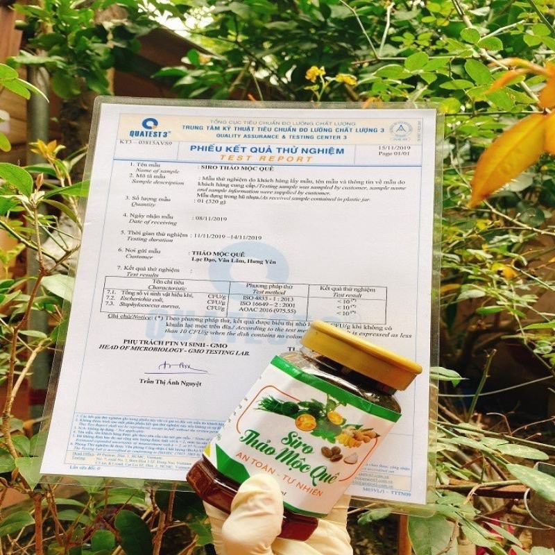 Siro ho quất húng chanh đường phèn