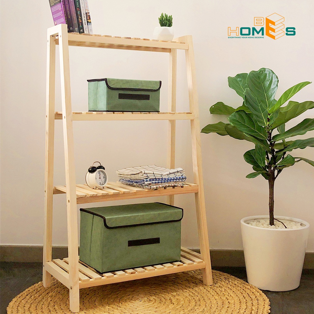 Kệ sách Behomes 4 tầng mặt nan