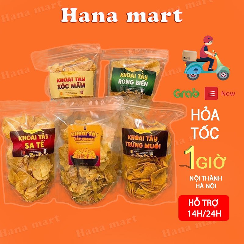 Khoai Tây Lắc Các Vị Gói 200Gam - Snack khoai tây -Bimbim khoai tây- Khoai tây lắc