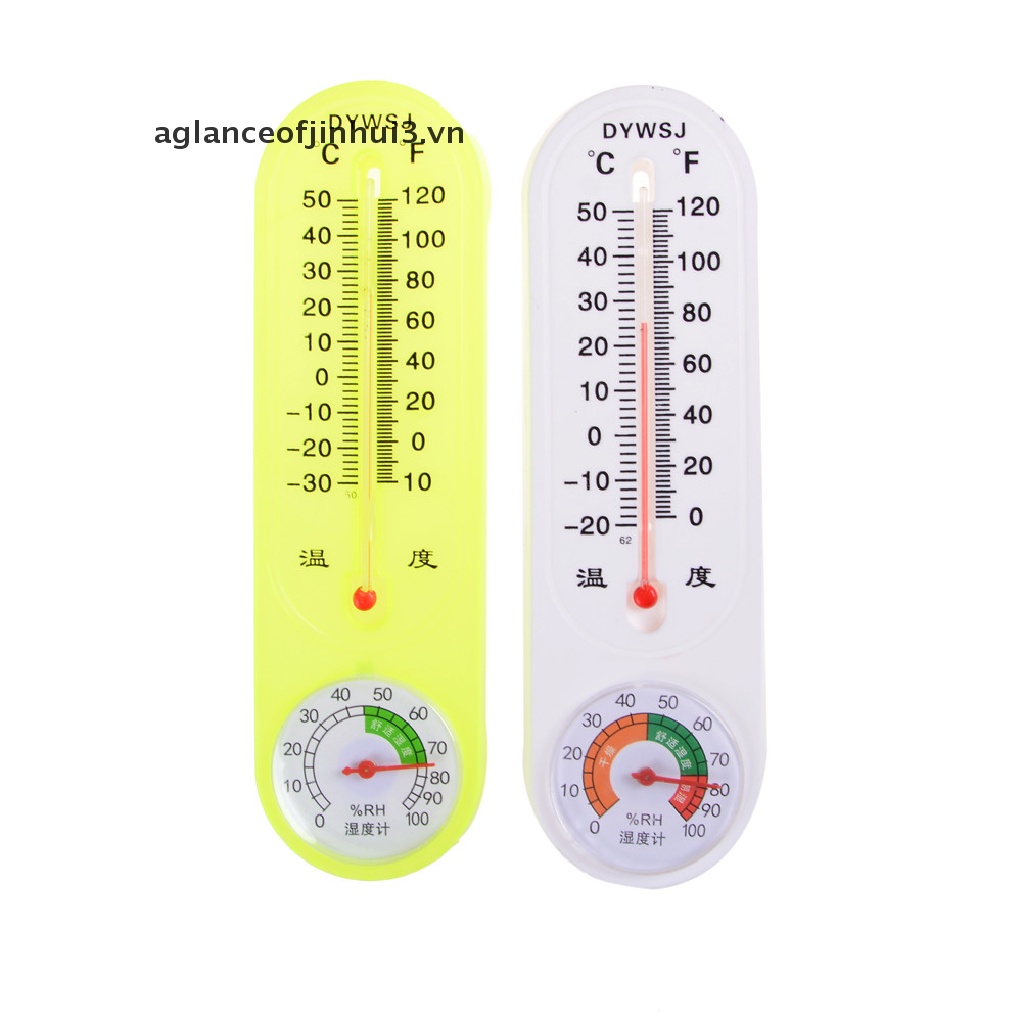 1pc Household Thermometer Hygrometer Indoor Wall Hanging Weather Tester Measure