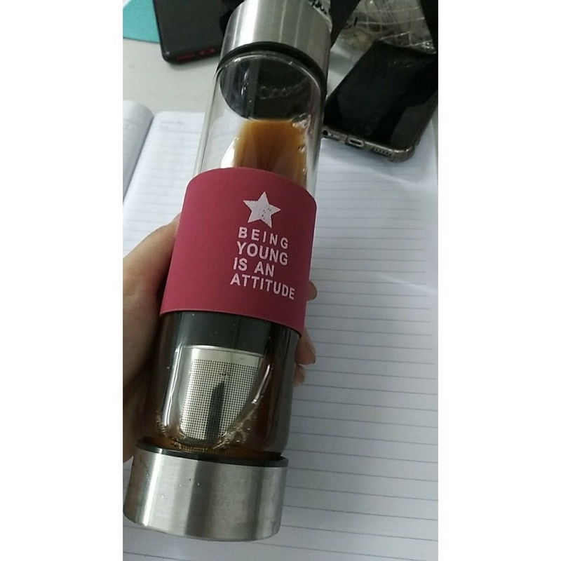 Bình lọc pha trà café  thủy tinh giữ nhiệt, bình nước thủy tinh cao cấp 450ml