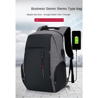 Backpack Business bag man Laptop bag Multi-purpose USB backpack large capacity