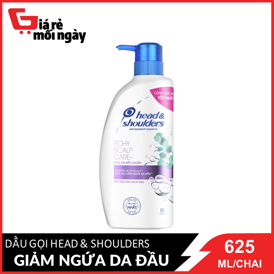 Dầu Gội Head &amp; Shoulders Da Đầu Ngứa 625ml