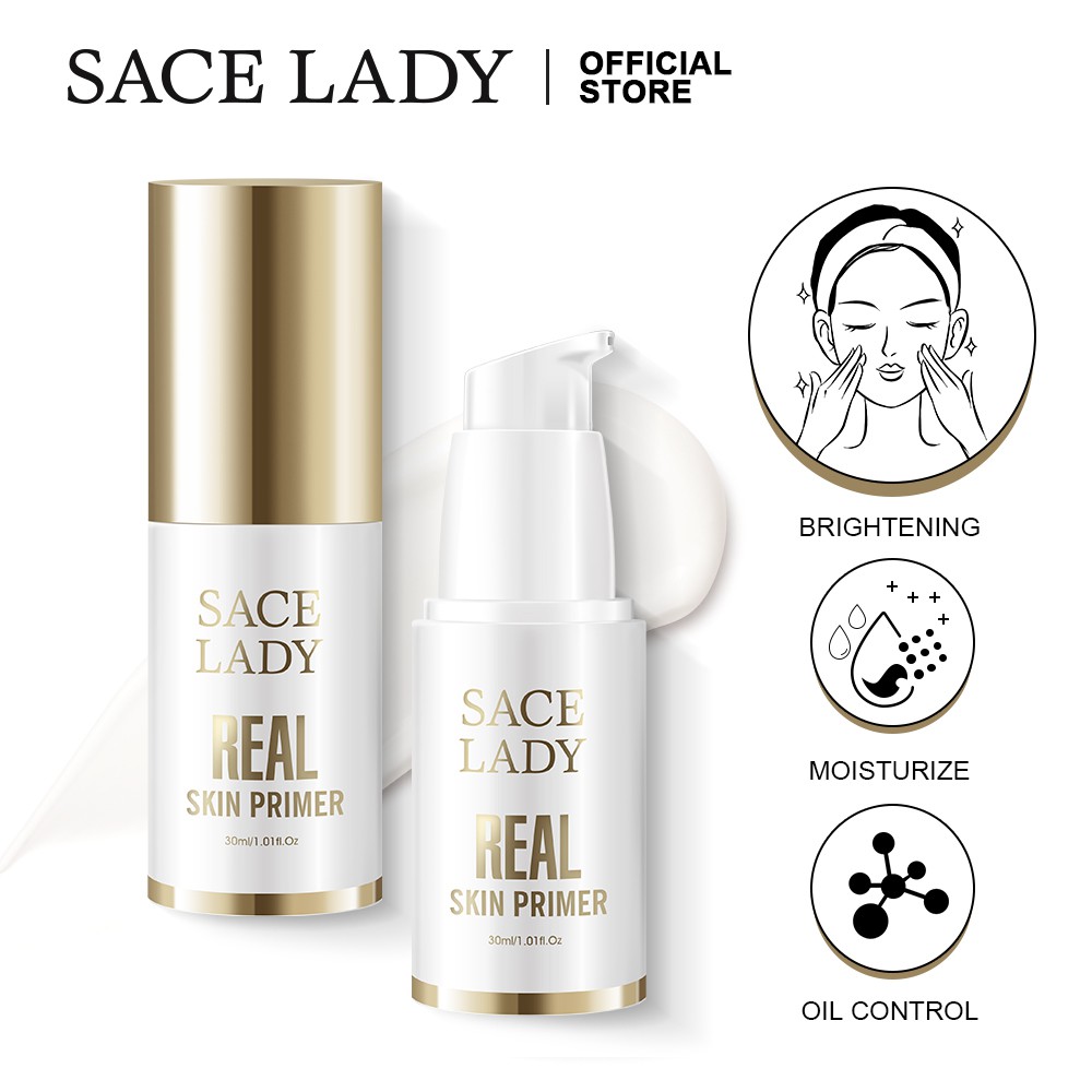 Kem lót SACE LADY Nicotinamide 30g / 1.06Oz làm mịn sáng bóng dưỡng ẩm cho da
