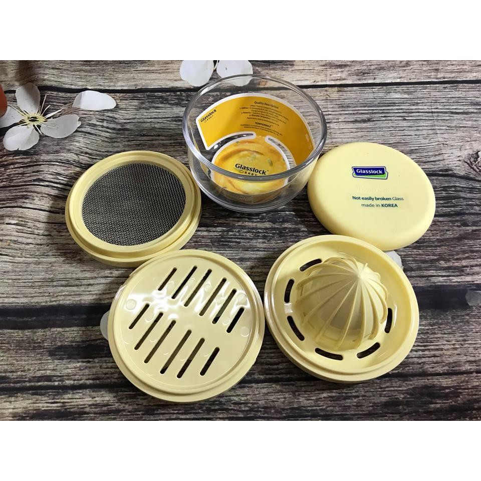 Bộ vắt cam thủy tinh glasslock cao cấp GL1232